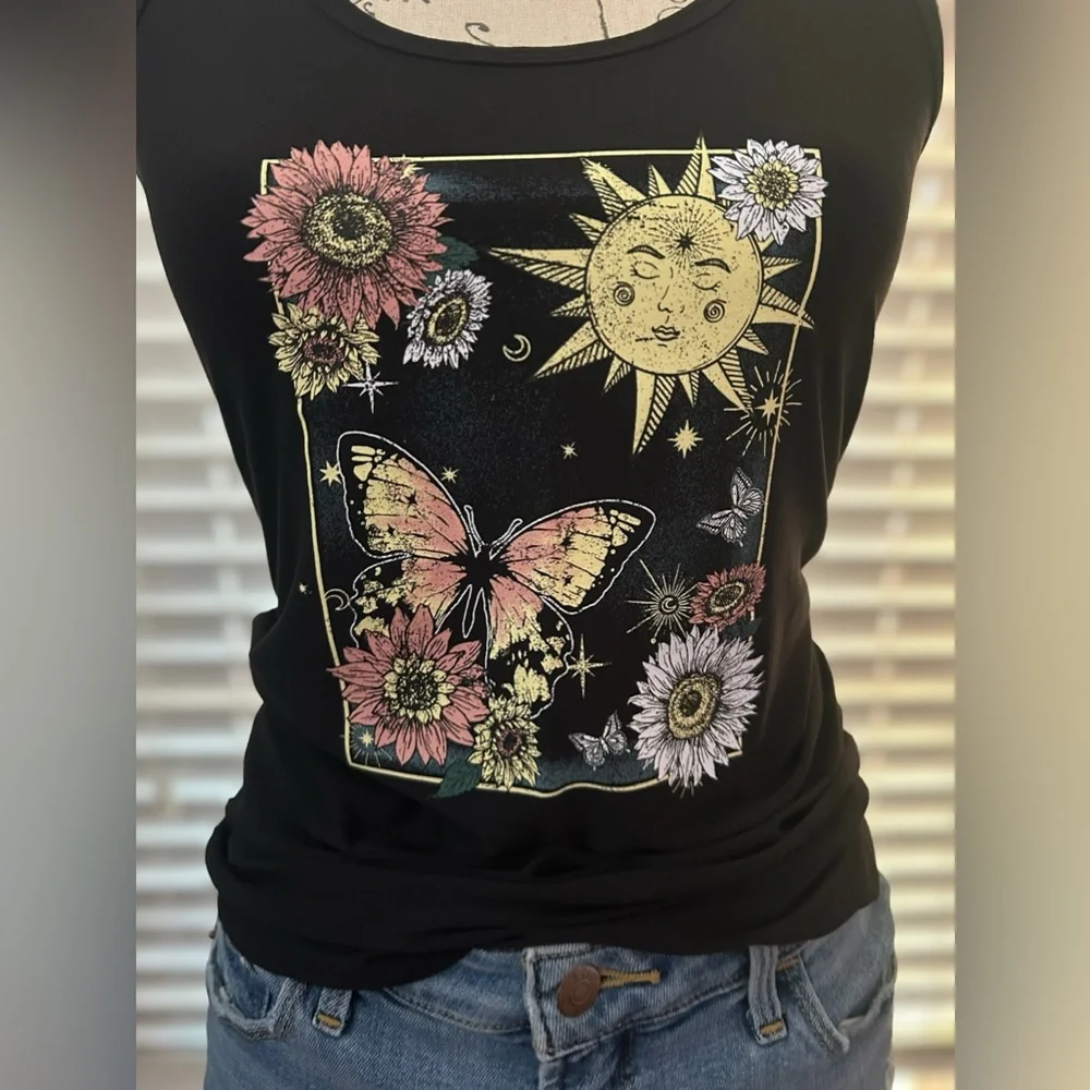 Celestial Scoop Neck Tank Top - Picture 4 of 6